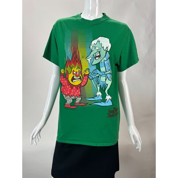 Delta Pro Weight "The Year Without A Santa Claus" Graphic Tee Shirt - M - 100% C - Picture 13 of 16